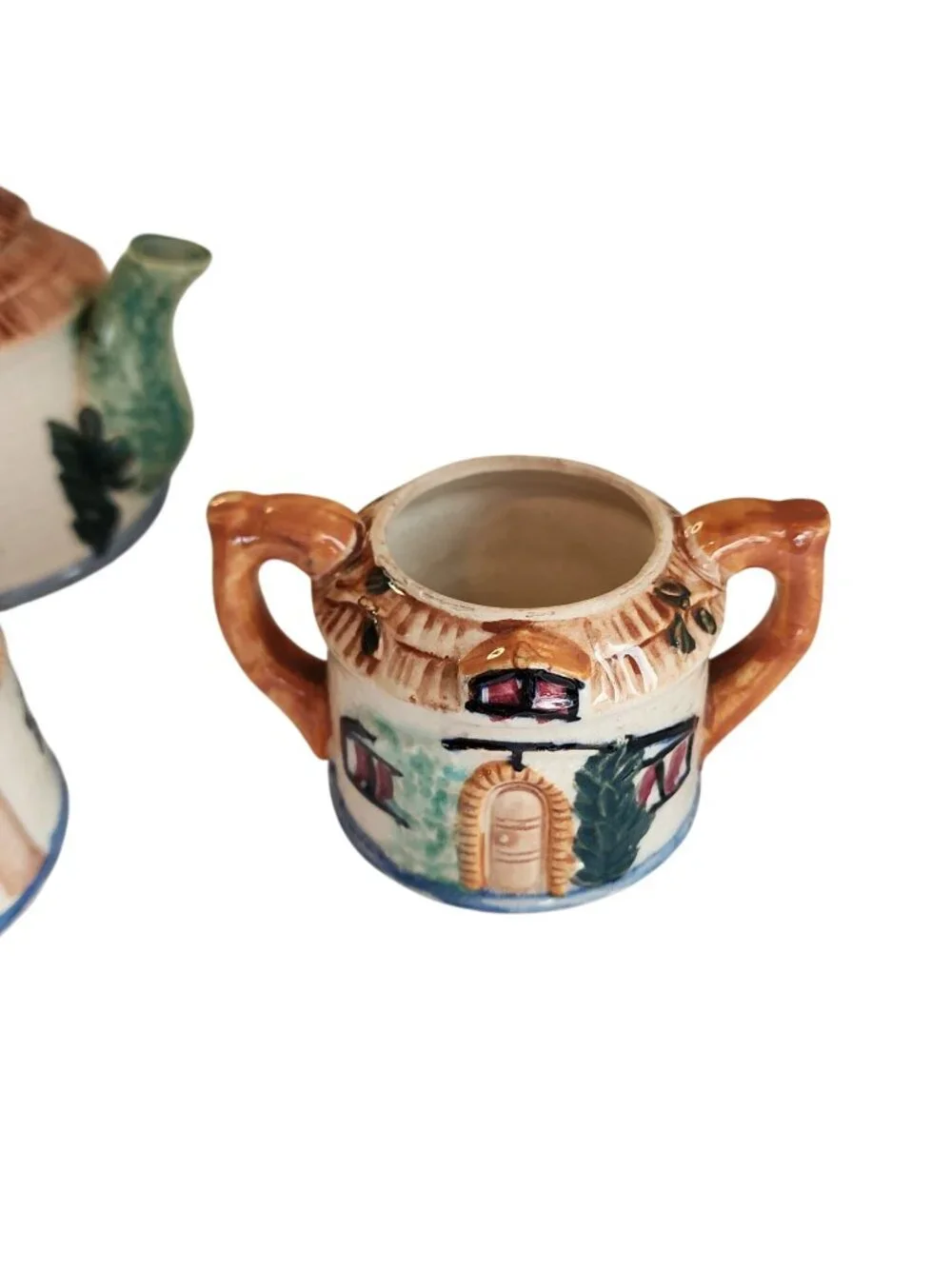 Vintage Occupied Japan Cottage-Style Tea Set 1940s Hand-Painted